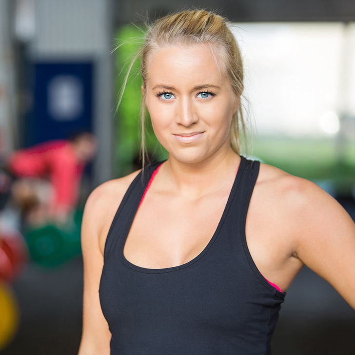 Joanna Gill looking fierce in that black tank-top, gettin' it